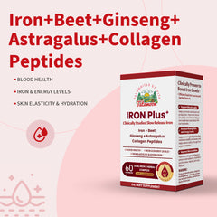 IRON Plus+ | High-Absorption Iron for Energy & Blood Health | Tatamoon