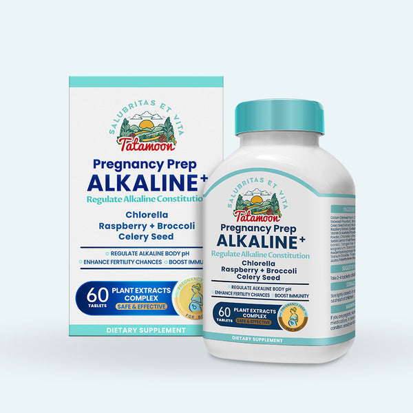 Pregnancy Prep Alkaline+，Supplement Alkaline Nutrients,Balance pH Levels, High-Efficiency Plant-Based Alkaline Calcium.60 capsules