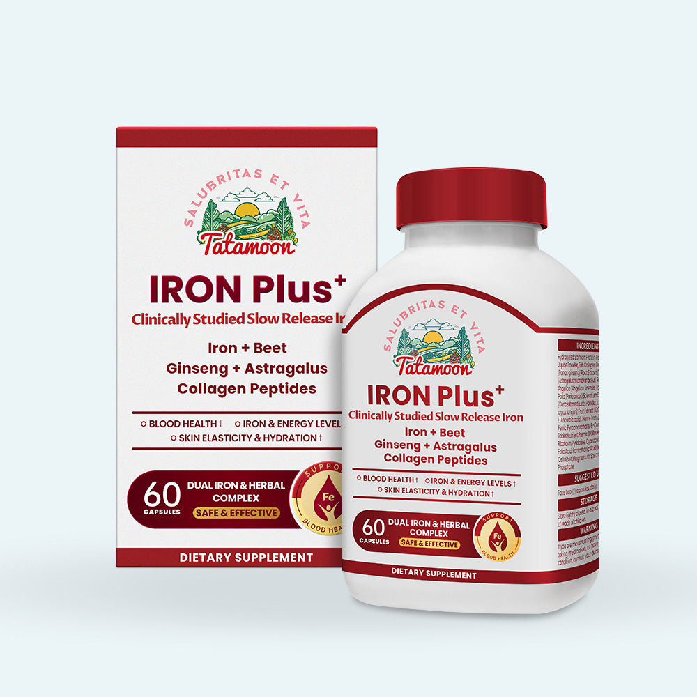 IRON Plus+ | High-Absorption Iron for Energy & Blood Health | Tatamoon