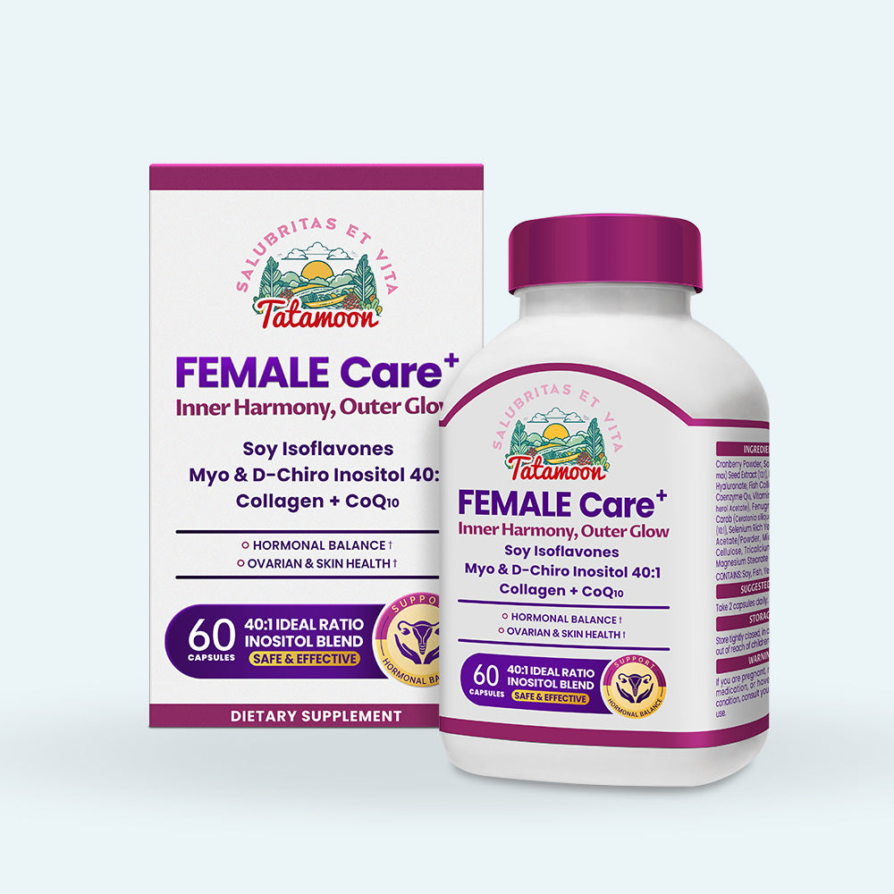 FEMALE Care+ | Hormonal Balance & Menstrual Cycle Support | Tatamoon